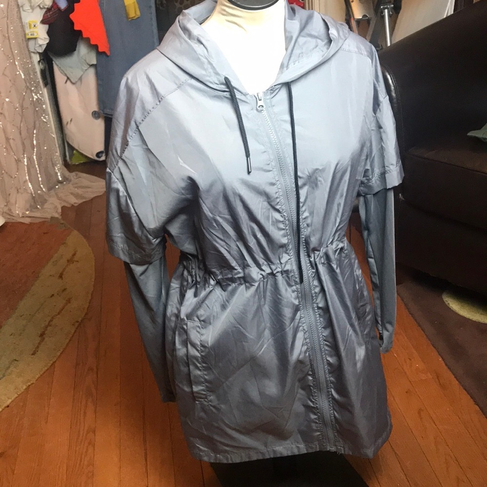 Zelos NWT 2Fer windbreaker in steel gray - Picture 3 of 8